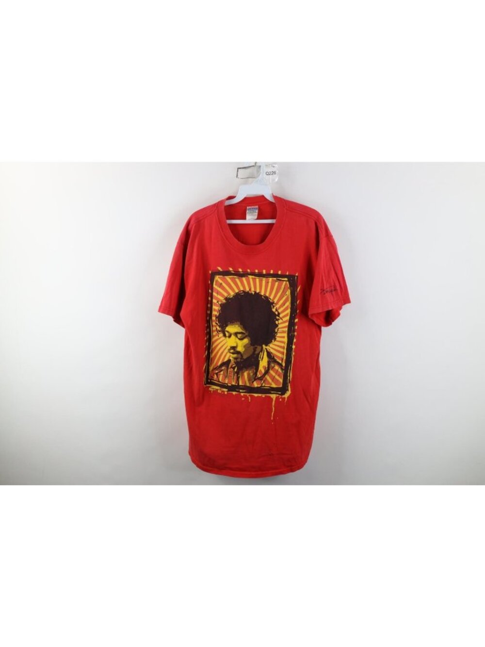 Vintage Y2K 2004 Mens Large Distressed Jimi Hendrix Band Short Sleeve T-Shirt
